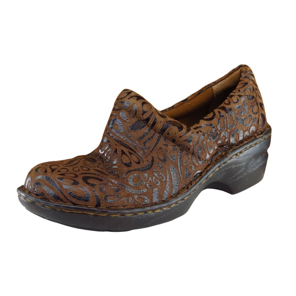 Born Concept Size 8.5 M Brown Clog Shoes‎ Leather Women C13023